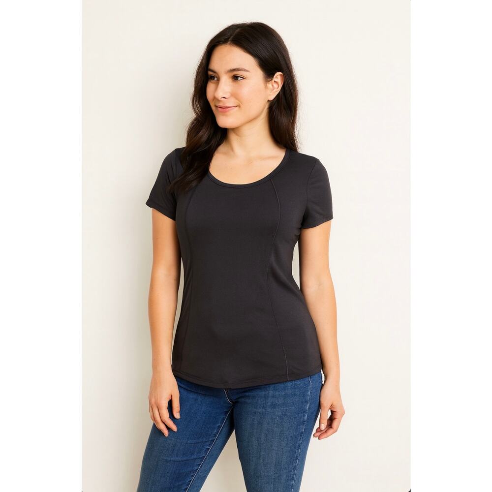 Yogalicious Women Scoop Neck Top Small